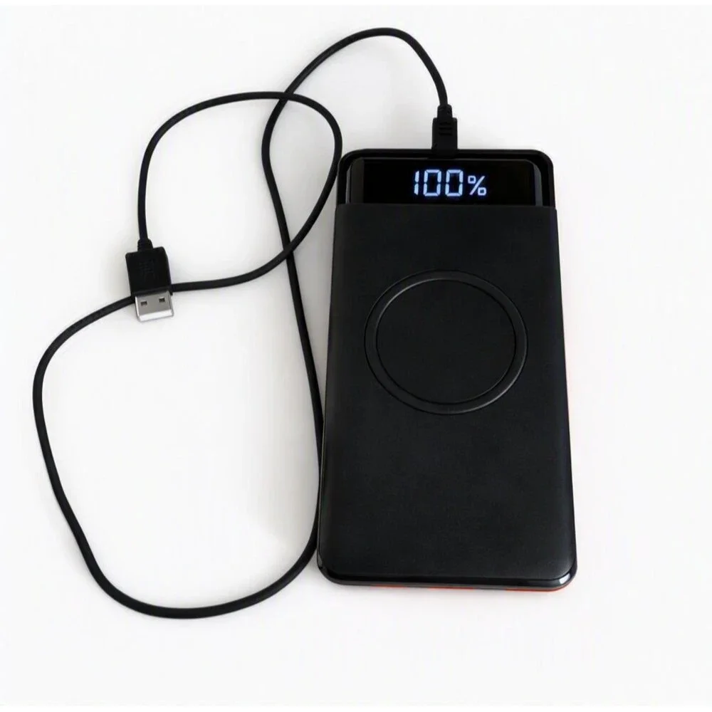 Intertek HX‑160Q2 Ultra Slim Power Bank 3080mAh • Dual USB • Fast Charge • Black